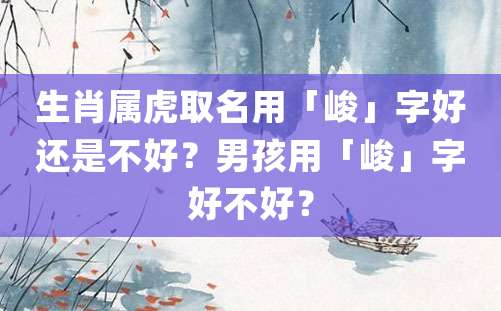 生肖属虎取名用「峻」字好还是不好？男孩用「峻」字好不好？