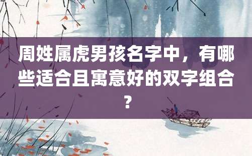 周姓属虎男孩名字中，有哪些适合且寓意好的双字组合？