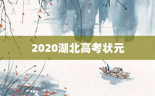 2020湖北高考状元