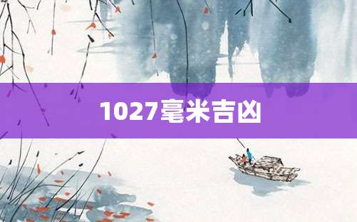 1027毫米吉凶