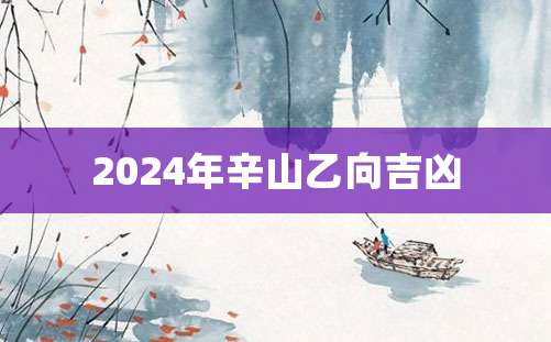 2024年辛山乙向吉凶