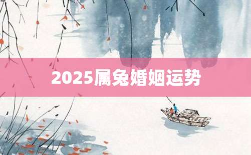 2025属兔婚姻运势