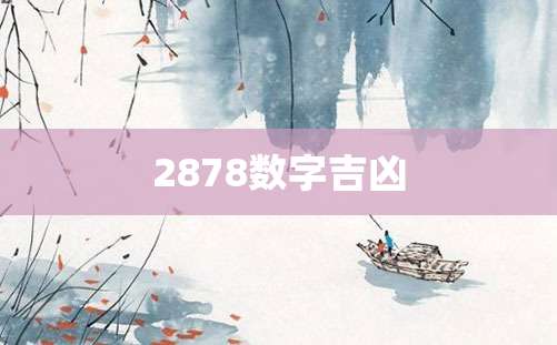 2878数字吉凶