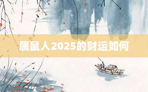 属鼠人2025的财运如何