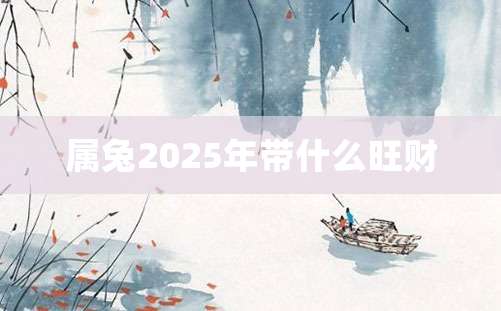 属兔2025年带什么旺财