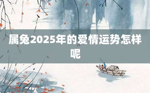 属兔2025年的爱情运势怎样呢