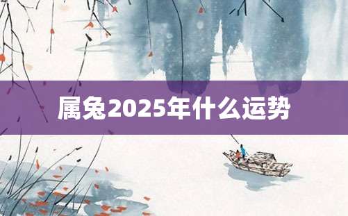 属兔2025年什么运势