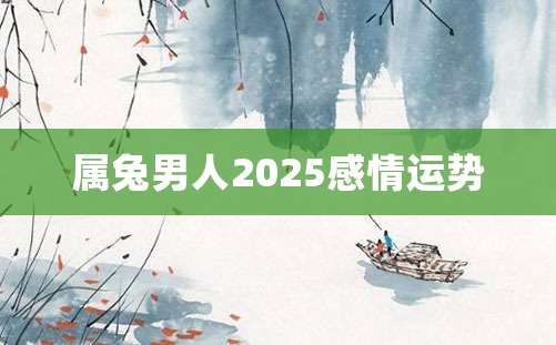 属兔男人2025感情运势