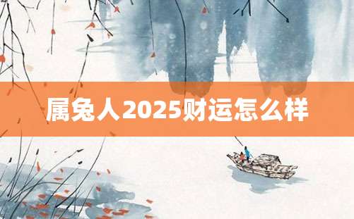 属兔人2025财运怎么样