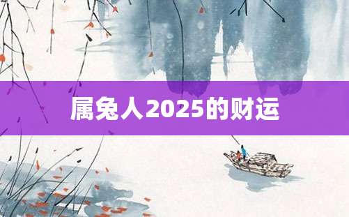 属兔人2025的财运