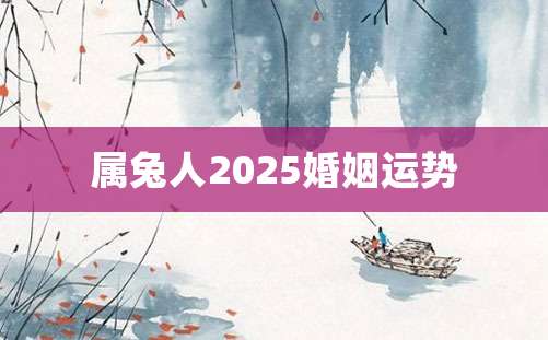 属兔人2025婚姻运势