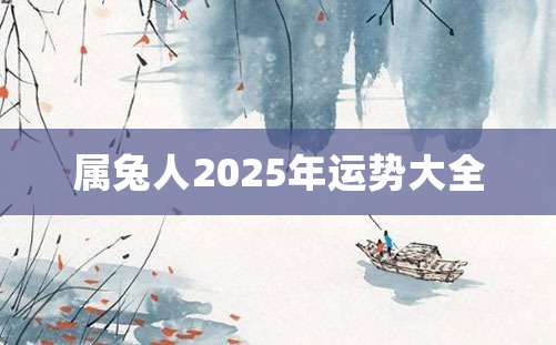 属兔人2025年运势大全