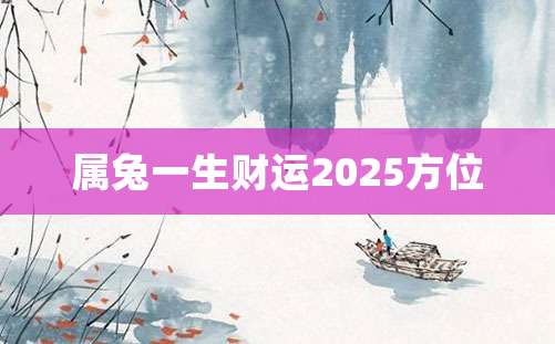 属兔一生财运2025方位