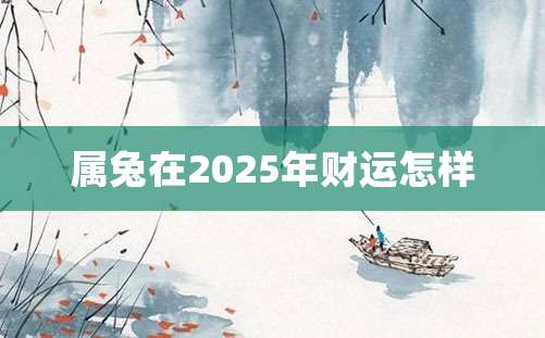 属兔在2025年财运怎样