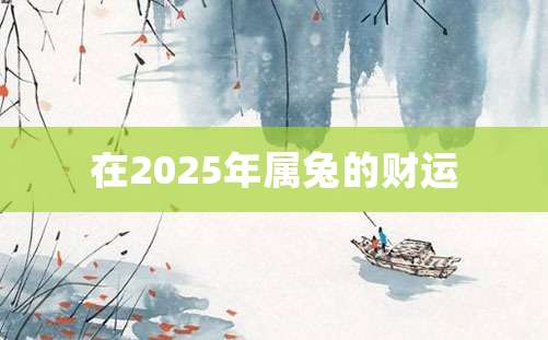 在2025年属兔的财运