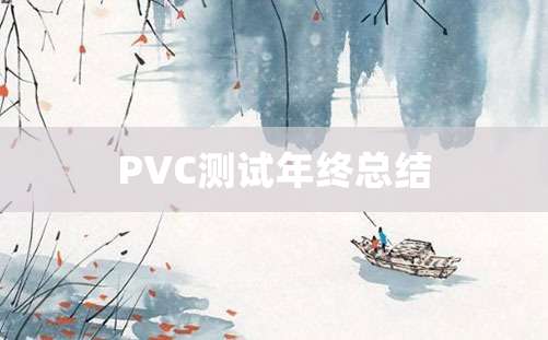 PVC测试年终总结