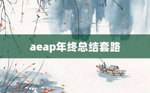 aeap年终总结套路