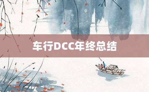 车行DCC年终总结